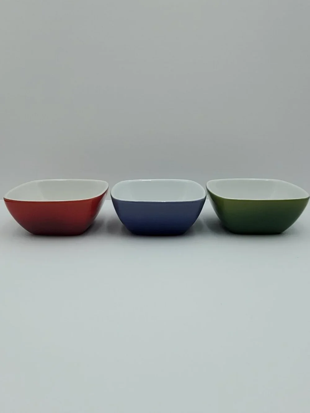 Tabletops Gallery Brasserie Red Green Purple Dessert Bowls Square Snack Bowls